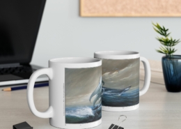 Graffet Mug Raie Contexte Les deux faces du mug Vaisseau-Raie de Didier Graffet en contexte