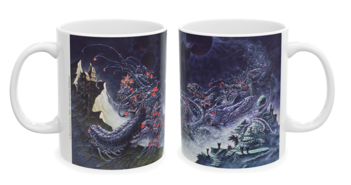Les deux faces du mug Cthulhu Ecran de Philippe Caza