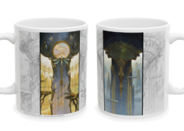 Graffet Mug Dragonfly deux cotes Les deux faces du mug Dragonfly Hall de Didier Graffet