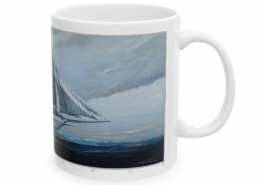 Graffet Mug Espadon Droit Coté droit du mug Vaisseau-Espadon de Didier Graffet