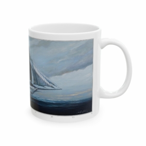 Coté droit du mug Vaisseau-Espadon de Didier Graffet