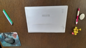 Emballage des calendriers de bureau (horizontal et 15x10 cm)