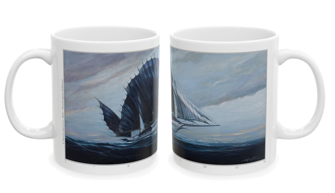 Graffet Mug Espadon deux cotes Les deux faces du mug L'Espadon de Didier Graffet
