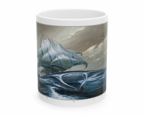 Graffet Mug Raie Face Devant du mug Vaisseau-Raie de Didier Graffet