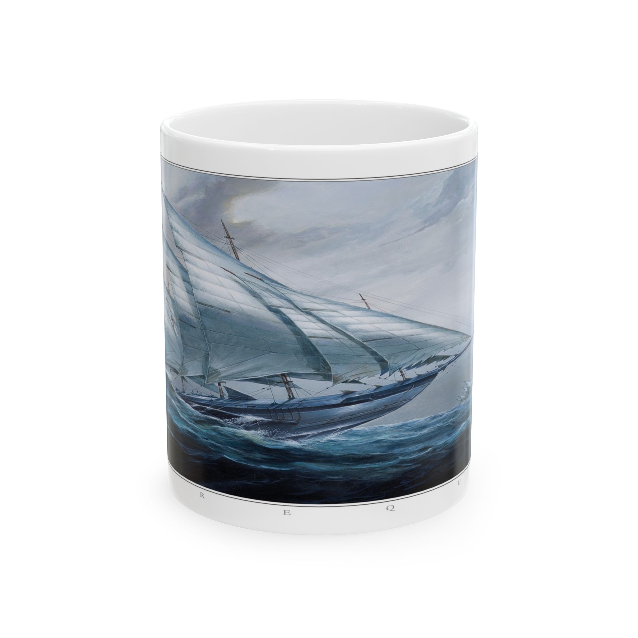 Graffet Mug Requin Face Devant du mug Vaisseau-Requin de Didier Graffet
