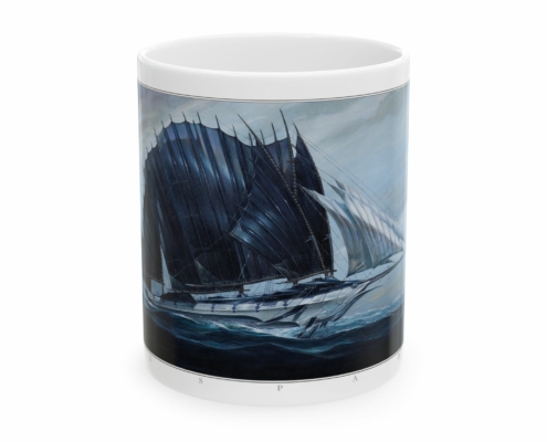 Graffet Mug Espadon Face Devant du mug Vaisseau-Espadon de Didier Graffet