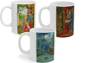 Les 3 mugs de la série "Couples" de Florence Magnin