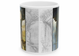 Graffet Mug Dragonfly Face Devant du mug Art Deco-Dragonfly Hall de Didier Graffet
