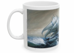 Graffet Mug Raie Gauche Côté gauche du mug Vaisseau-Raie de Didier Graffet