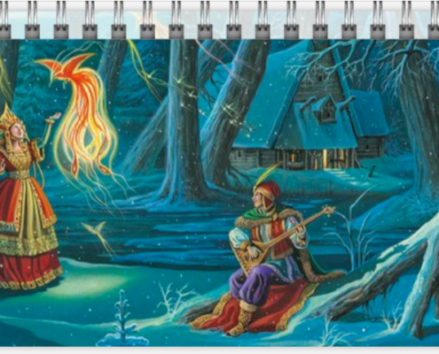 Mois de janvier du calendrier de bureau 2026 de Florence Magnin