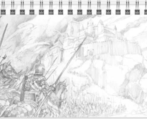 Mois de mars du calendrier de bureau 2026 de Didier Graffet