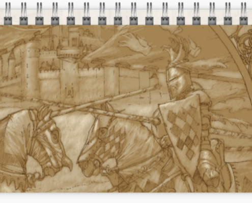 Mois de juillet du calendrier de bureau 2026 de Didier Graffet