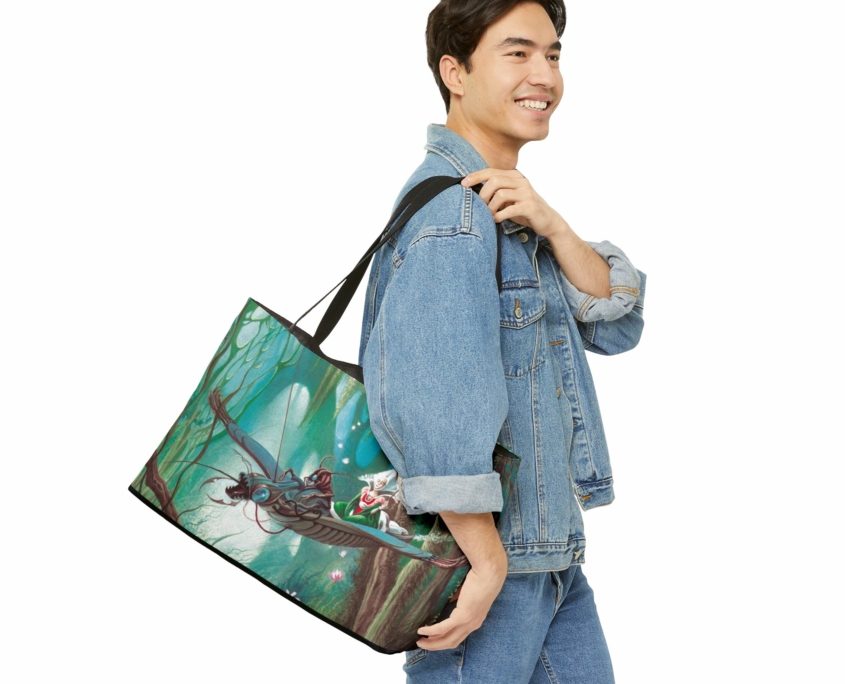 Magnin Sac La Promenade 70 x 45 Context 1 Sac fourre-tout (tote bag) La Promenade au format 70 x 45 cm de Florence Magnin en contexte