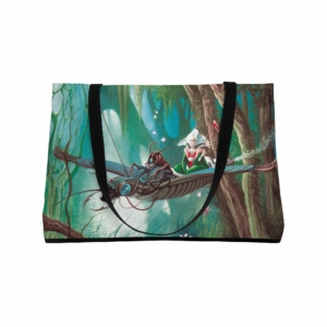 Sac fourre-tout (tote bag) La Promenade au format 70 x 45 cm de Florence Magnin