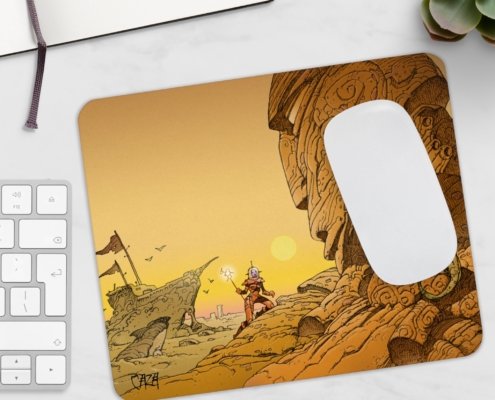 Tapis de souris Le paysage jaune par Philippe Caza contexte