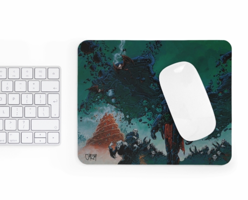 Tapis de souris Le dieu foudroyé par Philippe Caza contexte