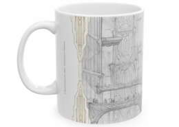 Graffet Mug Downtown gauche Côté gauche du mug Art Deco-Downtown Heart de Didier Graffet