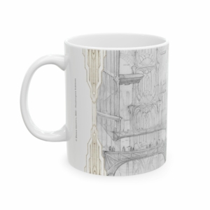 Côté gauche du mug Art Deco-Downtown Heart de Didier Graffet