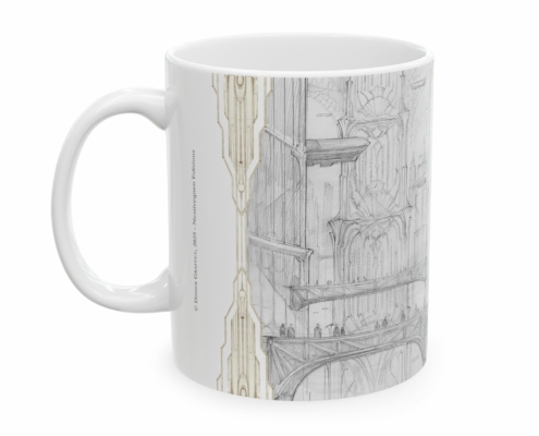 Graffet Mug Downtown gauche Côté gauche du mug Art Deco-Downtown Heart de Didier Graffet