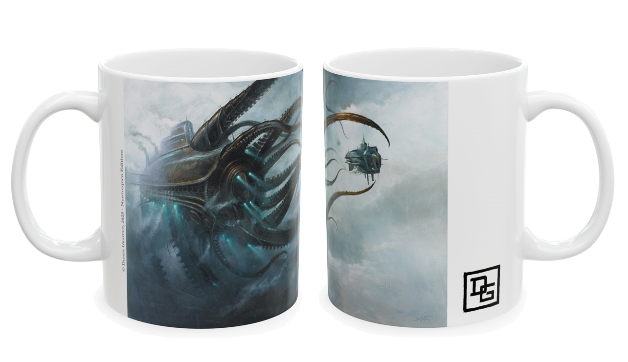 Graffet Mug Leviathan deux cotes Les deux faces du mug Le Léviathan de Didier Graffet