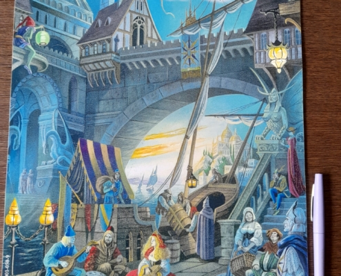 Calendrier mural A3 de Florence Magnin en contexte