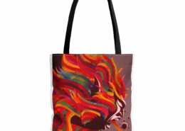 Caza Sac Mangeur anses noires Sac fourre-tout (tote bag) Le Mangeur de Planètes de Philippe Caza