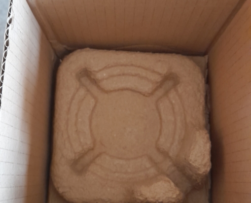 Mug emballage 8 Calage de la partie inférieure du mug - vue rapprochée