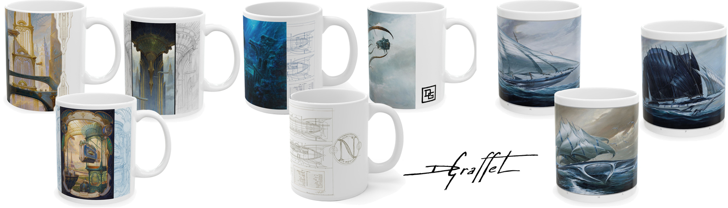 Banniere - Mugs Graffet Bannières présentant les différents Mugs de Didier Graffet