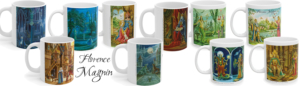 Bannières présentant les différents Mugs de Florence Magnin