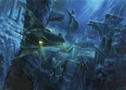 Nautilus-Atlantide Déroulé du mug L'Atlantide de Didier Graffet