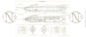 Déroulé du mug Plan du Nautilus de Didier Graffet