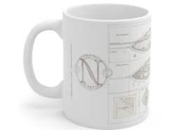 Graffet Mug Plan Nautilus-Gauche Côté gauche du mug Jules Verne-Plan du Nautilus de Didier Graffet