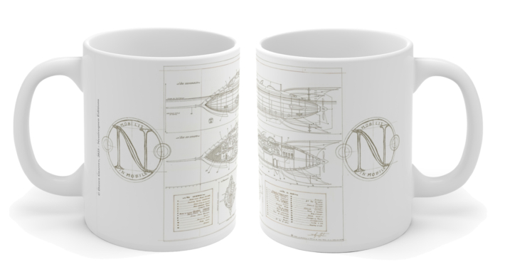 Les deux faces du mug Plan du Nautilus de Didier Graffet
