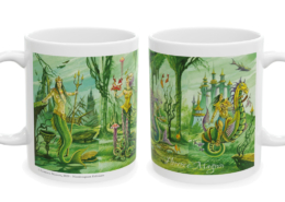 Magnin mug Quadri Coupes droite et gauche Les deux faces du mug Frise de Coupes de Florence Magnin