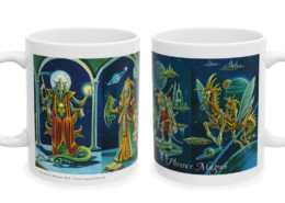 Magnin mug Quadri Deniers droite et gauche Les deux faces du mug Frise de Deniers de Florence Magnin