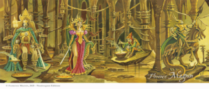 Déroulé du mug de la frise des Epées de Florence Magnin