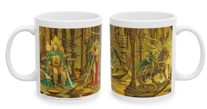 Les deux faces du mug Frise d'Epées de Florence Magnin