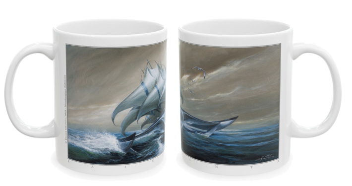 Les deux faces du mug La Raie Manta de Didier Graffet