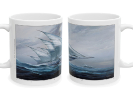 Graffet Mug Requin deux cotes Les deux faces du mug Le Requin de Didier Graffet