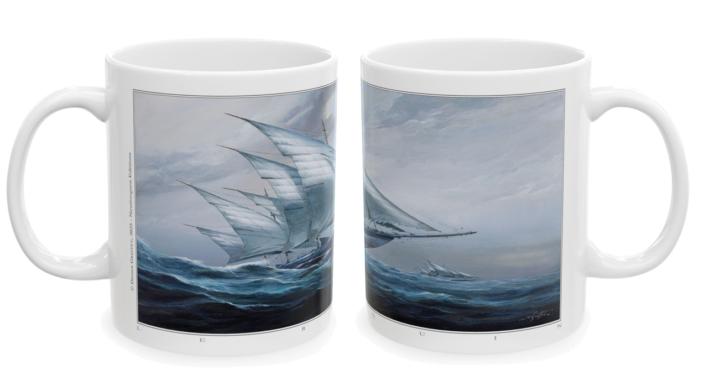 Les deux faces du mug Le Requin de Didier Graffet