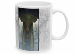 Graffet Mug Dragonfly droit Côté droit du mug Art Deco-Dragonfly Hall de Didier Graffet