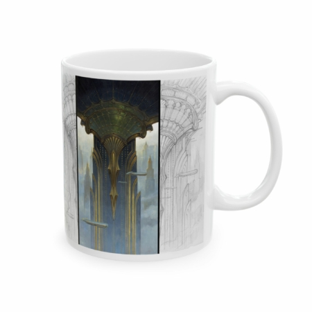 Côté droit du mug Art Deco-Dragonfly Hall de Didier Graffet