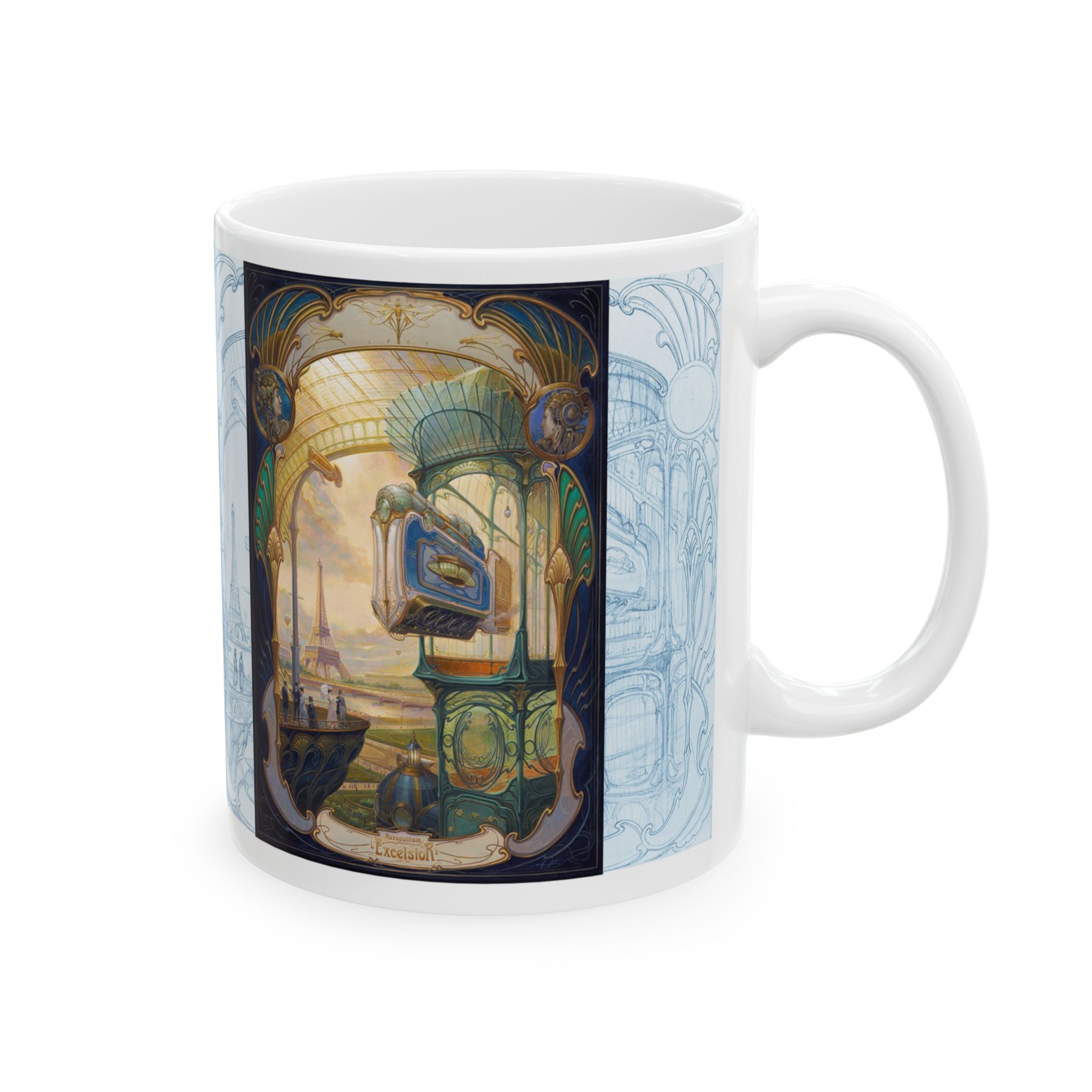 Graffet Mug Trocadéro droit Côté droit du mug Art Deco-Trocadéro de Didier Graffet