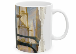 Graffet Mug Downtown droite Côté droite du mug Art Deco-Downtown Heart de Didier Graffet