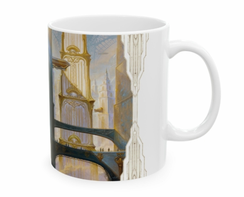 Graffet Mug Downtown droite Côté droite du mug Art Deco-Downtown Heart de Didier Graffet