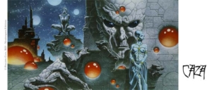 Déroulé du mug Le Temple de la Nuit de Philippe Caza