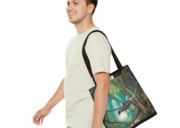 Magnin Sac La promenade 40x40 contexte Sac fourre-tout (tote bag) La Promenade au format 40 x 40 cm de Florence Magnin en contexte