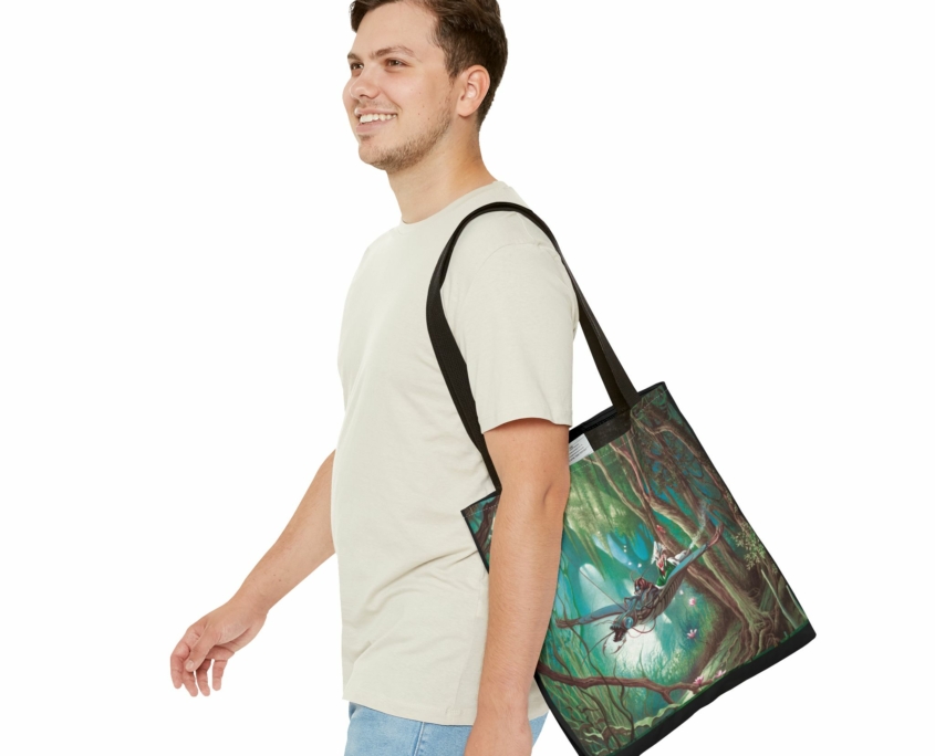 Magnin Sac La promenade 40x40 contexte Sac fourre-tout (tote bag) La Promenade au format 40 x 40 cm de Florence Magnin en contexte