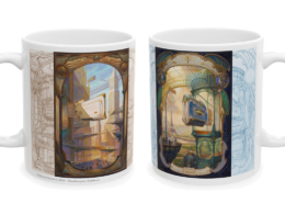 Graffet Mug Trocadero deux cotes Les deux faces du mug Trocadéro de Didier Graffet