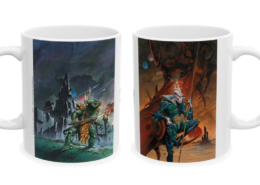 Caza Mug Tschai A droite et gauche Les deux faces du mug Tschaï A de Philippe Caza